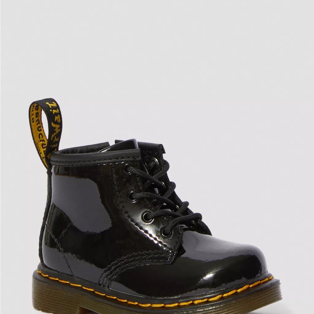 Doc Marten Black Patent Leather Toddler Boots